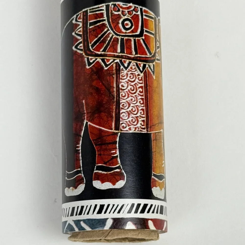 Sally Foster Elephant Walk Gift Wrap Vintage Wrapping Paper Roll Multicolor NEW